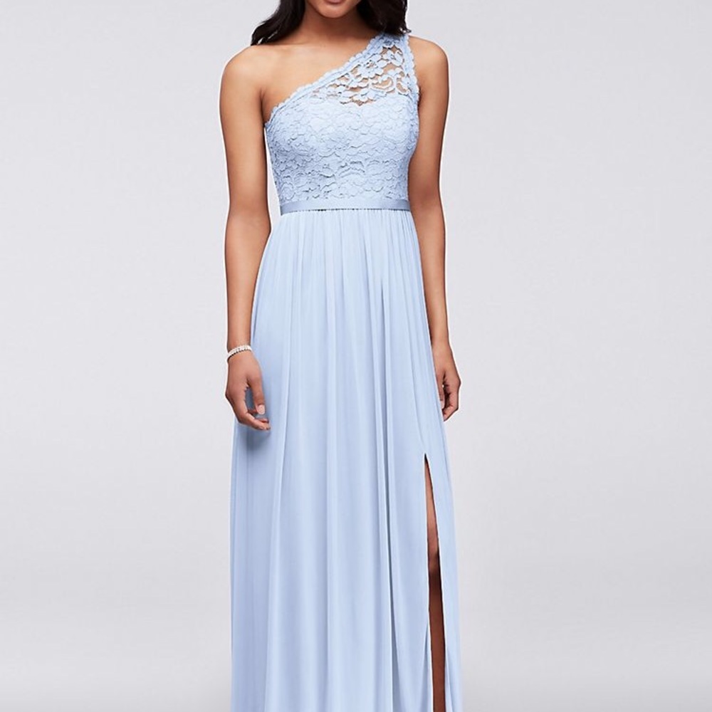 One Shoulder Lace Gown